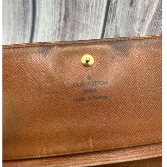 LOUIS VUITTON Vintage Porte-Monnaie Tresor Wallet Monogram VTG - Picture 10 of 14